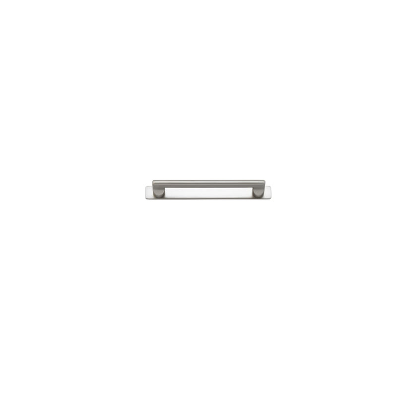 Cabinet Pull Baltimore With Backplate Satin Nickel 160mm