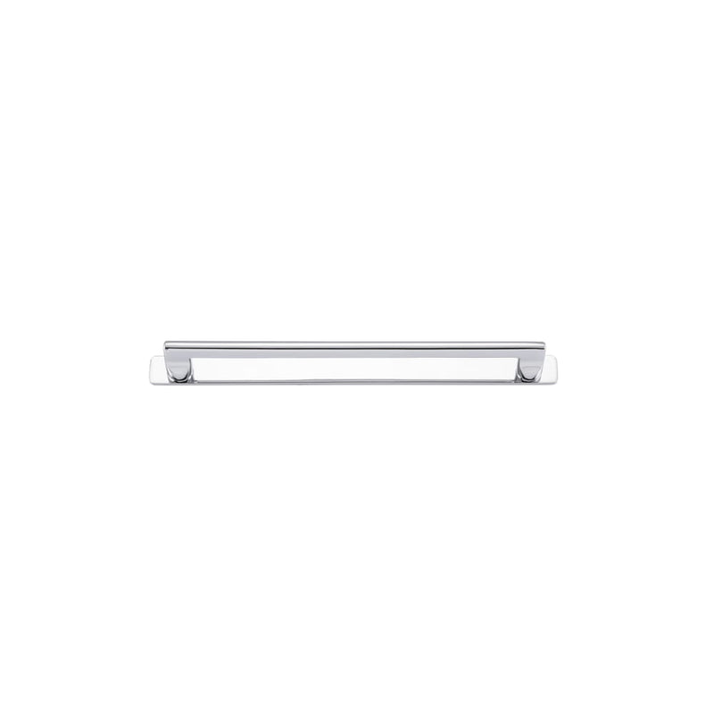 Cabinet Pull Baltimore With Backplate Polished Chrome 256mm