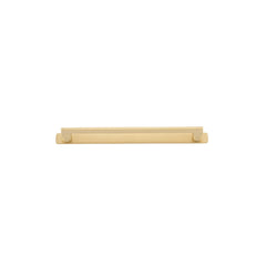 Cabinet Pull Baltimore With Backplate Brushed Brass 256mm