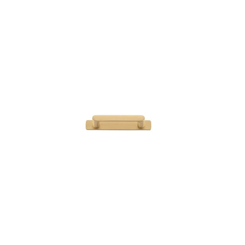 Cabinet Pull Osaka With Backplate Brushed Brass 96mm