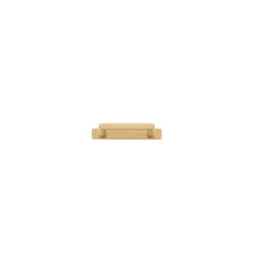 Cabinet Pull Osaka With Backplate Brushed Brass 96mm