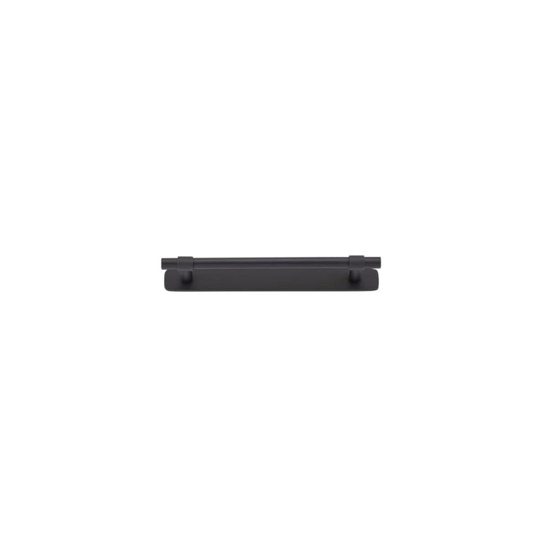 Cabinet Pull Helsinki With Backplate With Backplate Matt Black 160mm