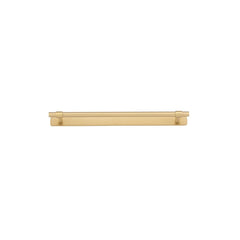Cabinet Pull Helsinki With Backplate Brushed Brass 256mm