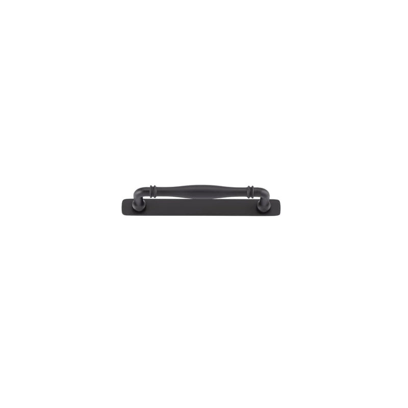 Cabinet Pull Sarlat With Backplate Matt Black 160mm