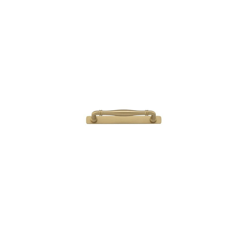 Cabinet Pull Sarlat With Backplate Brushed Brass 160mm