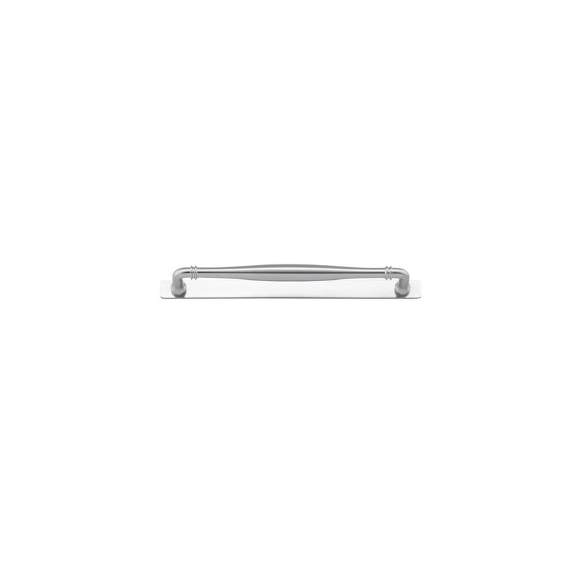 Cabinet Pull Sarlat With Backplate Brushed Chrome 256mm