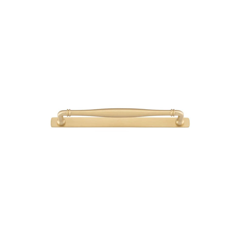 Cabinet Pull Sarlat With Backplate Brushed Brass 256mm