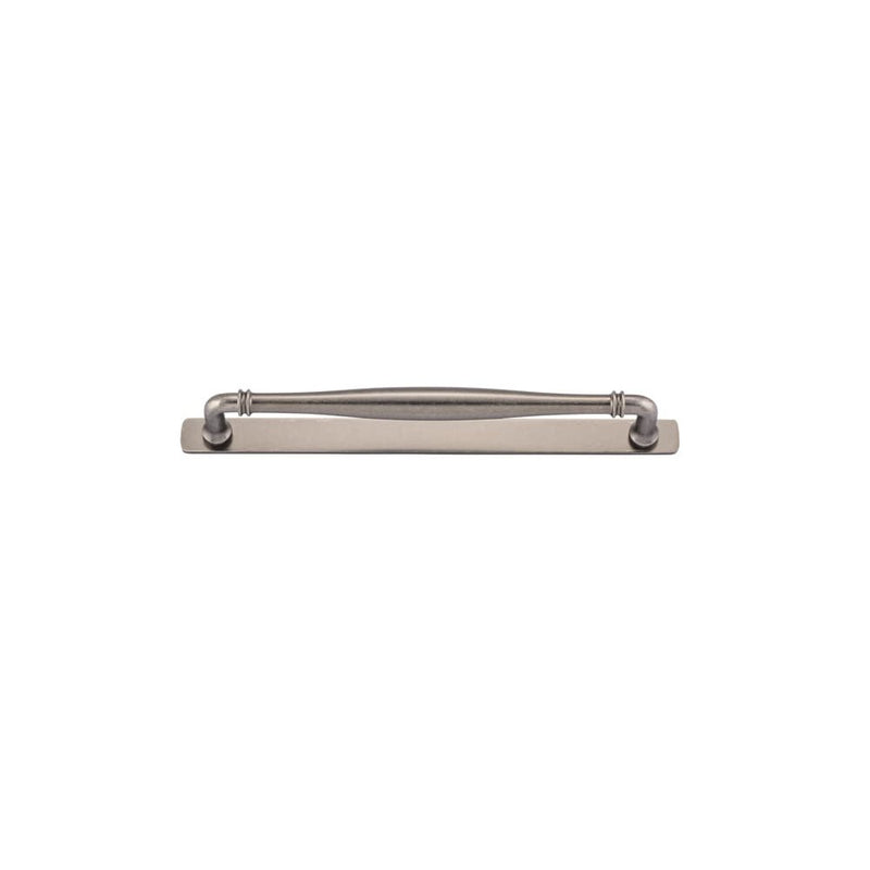 Cabinet Pull Sarlat With Backplate Distressed Nickel 256mm