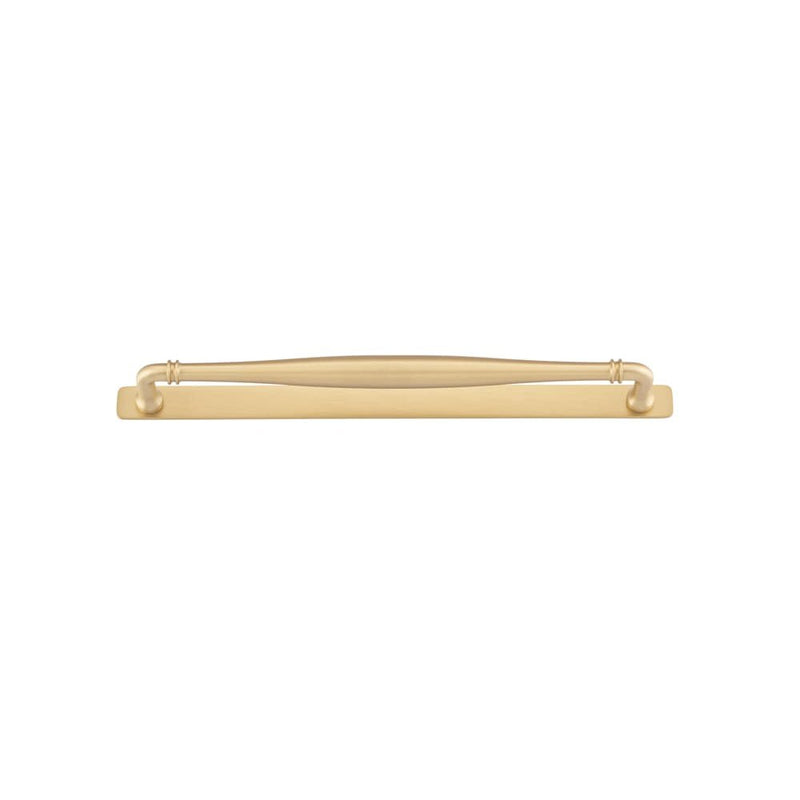 Cabinet Pull Sarlat With Backplate Brushed Brass 320mm