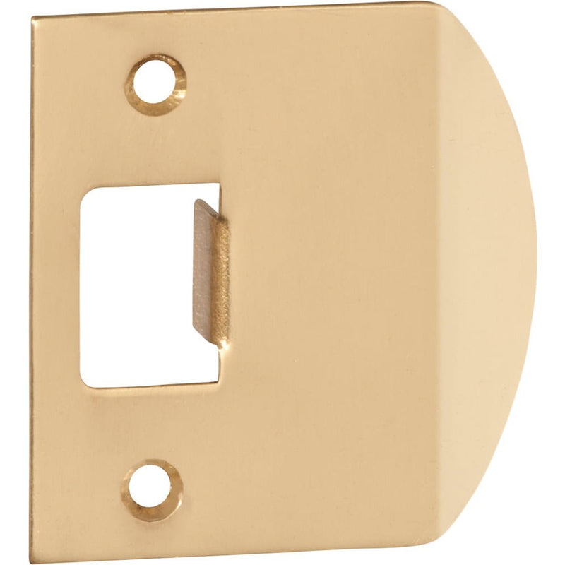 Extended Striker For Tube Latch Universal 'D' Polished Brass H56xW53mm