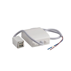 Component USB Socket Mechanism Fast Charging White