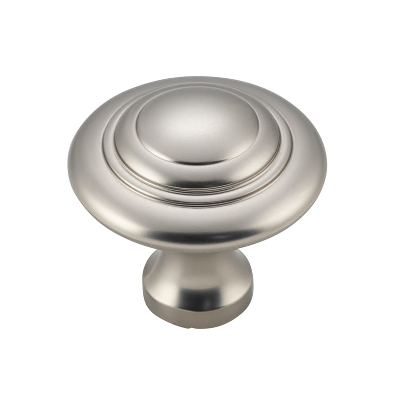 Cupboard Knob Domed Satin Nickel 38mm