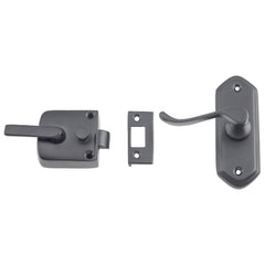 Screen Door Latch Left Hand External Matt Black