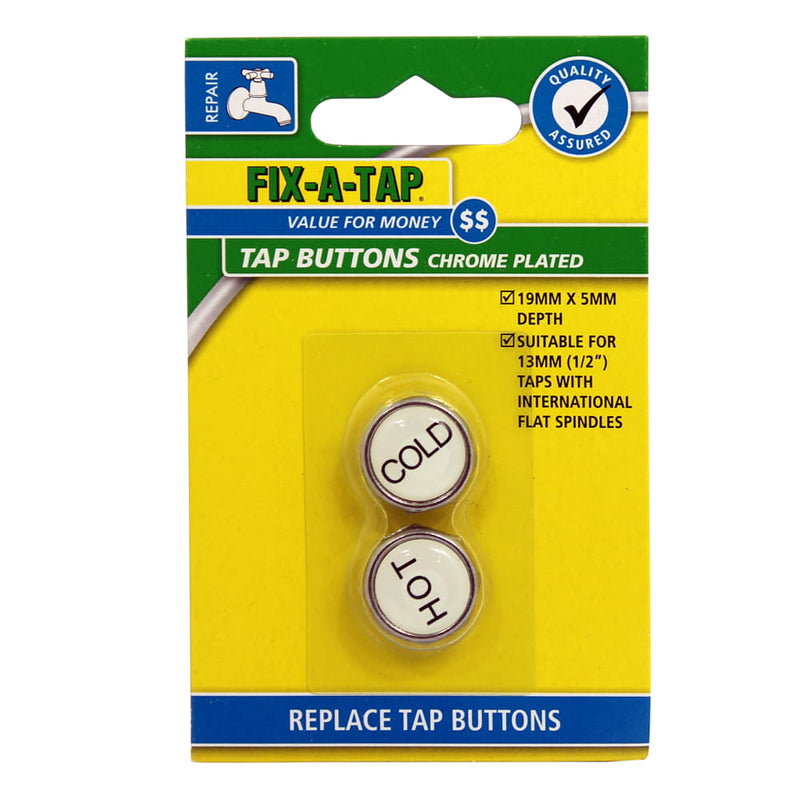 Tap Button Chrome Hot/Cold