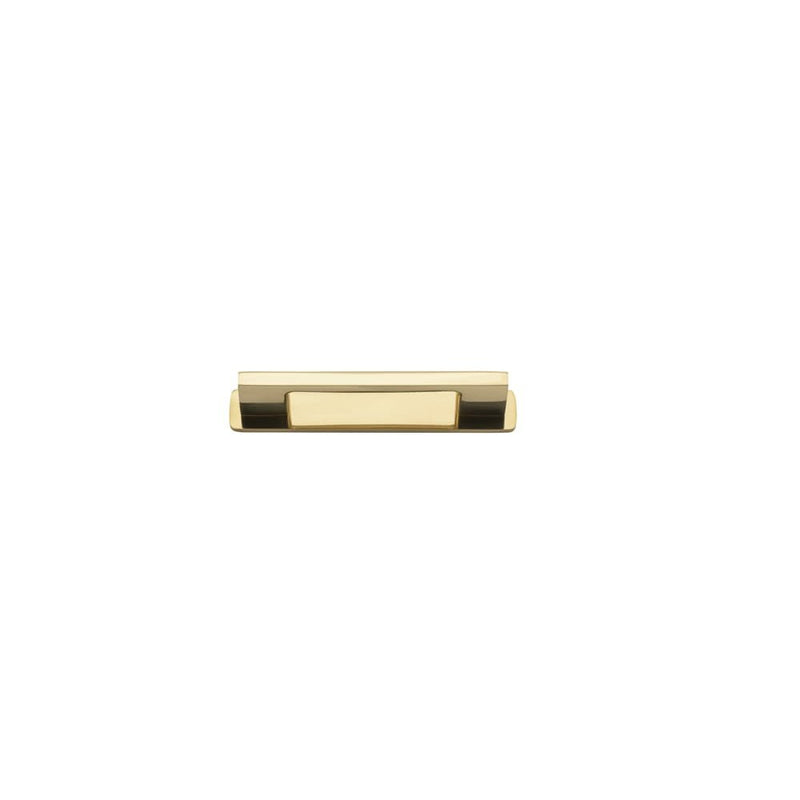 Cabinet Pull Cali With Backplate Polished Brass 96mm