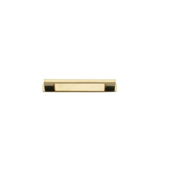 Cabinet Pull Cali With Backplate Polished Brass 128mm