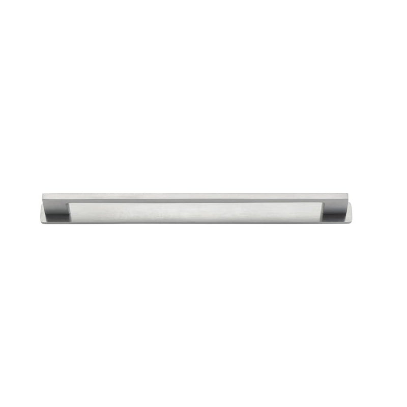 Cabinet Pull Cali With Backplate Brushed Chrome 256mm