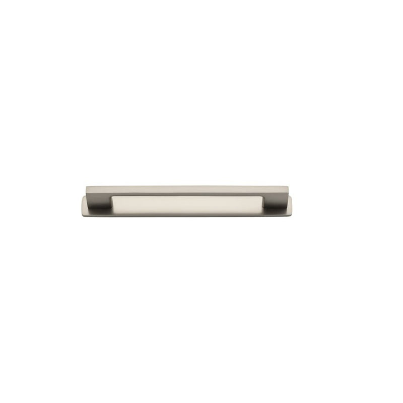 Cabinet Pull Cali With Backplate Satin Nickel 160mm