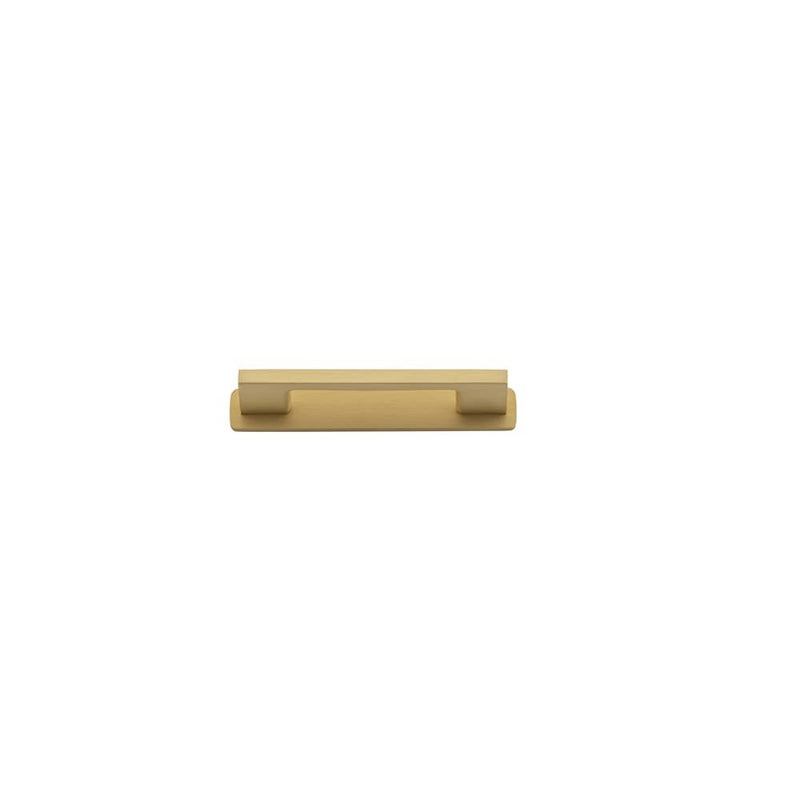 Cabinet Pull Cali With Backplate Brushed Brass 96mm