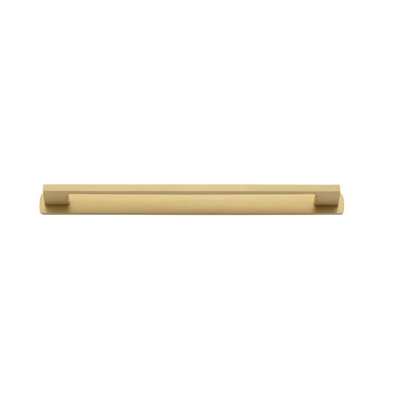 Cabinet Pull Cali With Backplate Brushed Brass 256mm