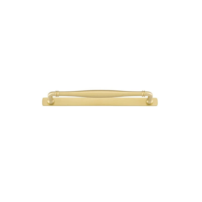 Cabinet Pull Sarlat With Backplate Brushed Gold PVD 256mm