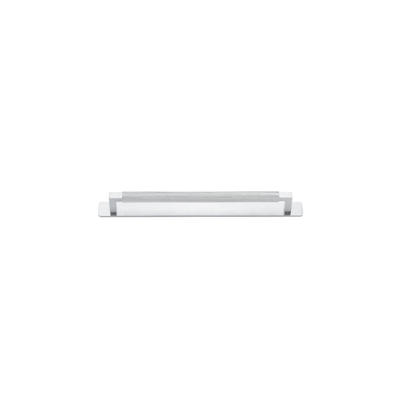 Cabinet Pull Brunswick With Backplate Brushed Chrome 256mm