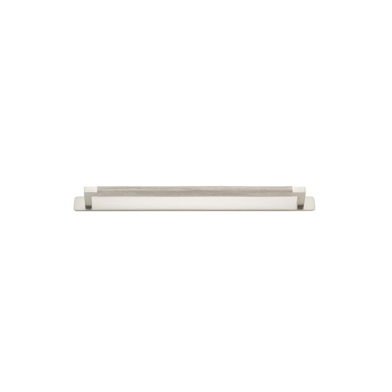 Cabinet Pull Brunswick With Backplate Satin Nickel 320mm