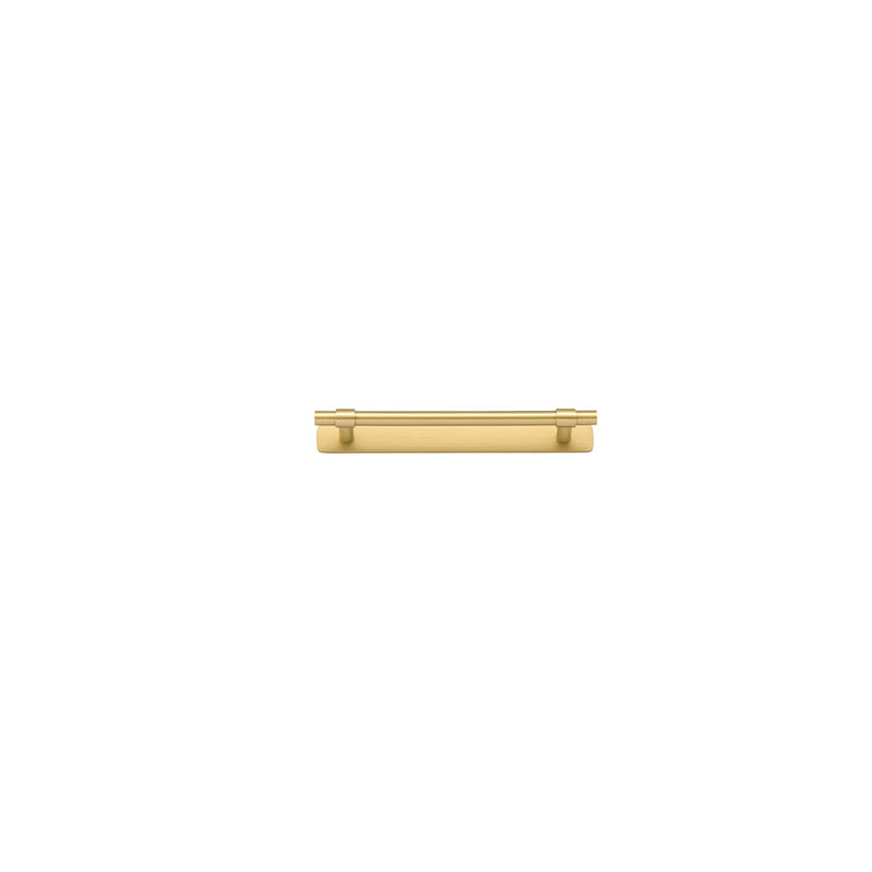 Cabinet Pull Helsinki With Backplate Brushed Gold PVD 160mm