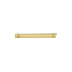 Cabinet Pull Helsinki With Backplate Brushed Gold PVD 256mm