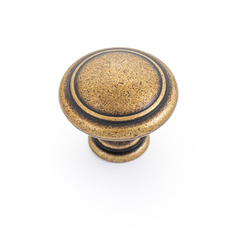 WINDSOR 30MM KNOB ANTIQUE BRASS