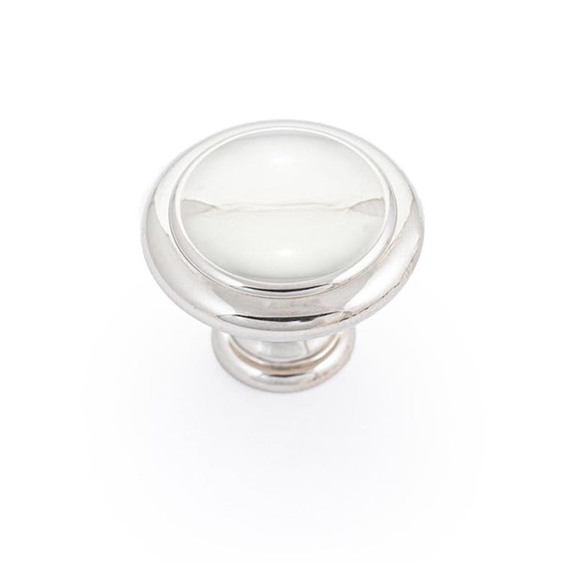 WINDSOR 30MM KNOB POLISHED NICKEL