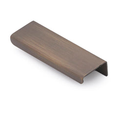 Ledge 100mm Solid Brass Lip Pull Bronze