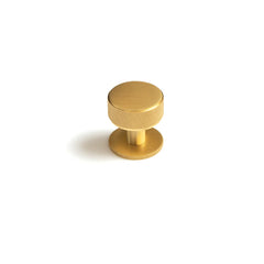 Momo Belgravia 35mm Solid Brass Round Knob Brushed Satin Brass