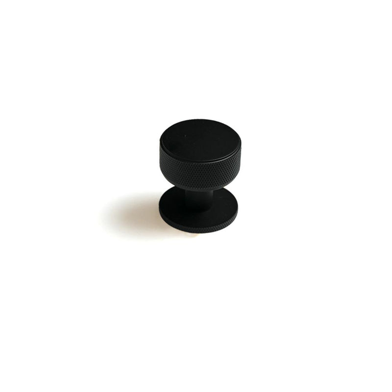 Momo Belgravia 35mm Solid Brass Round Knob Matt Black