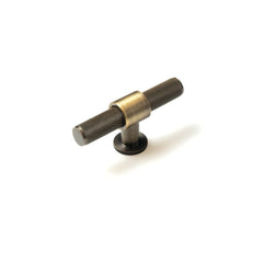 Momo Belgravia 82mm Solid Brass T Knob Dark Brushed Brass