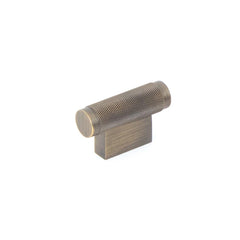 Momo Brighton 50mm Solid Brass Knurled T Knob Dark Brushed Brass