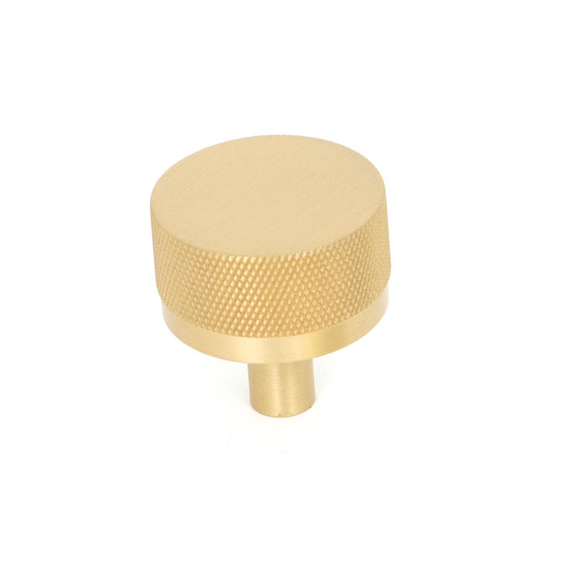 Momo Bellevue 35mm Solid Brass Knurled Knob Brushed Satin Brass