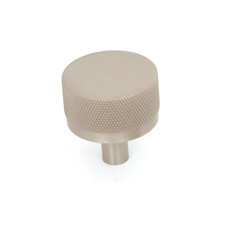 Momo Bellevue 35mm Solid Brass Knurled Knob Dull Brushed Nickel