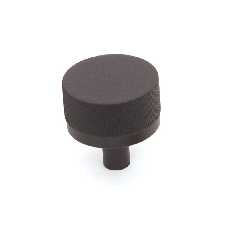 Momo Bellevue 35mm Solid Brass Knurled Knob Matt Black