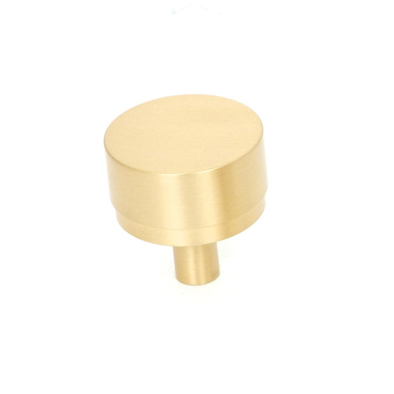 Momo Bellevue 35mm Solid Brass Plain Knob Brushed Satin Brass