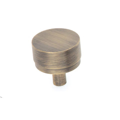 Momo Bellevue 35mm Solid Brass Plain Knob Dark Brushed Brass