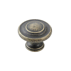 MOMO FLORENCIA CONCENTRIC KNOB 33MM ANTIQUE BRASS