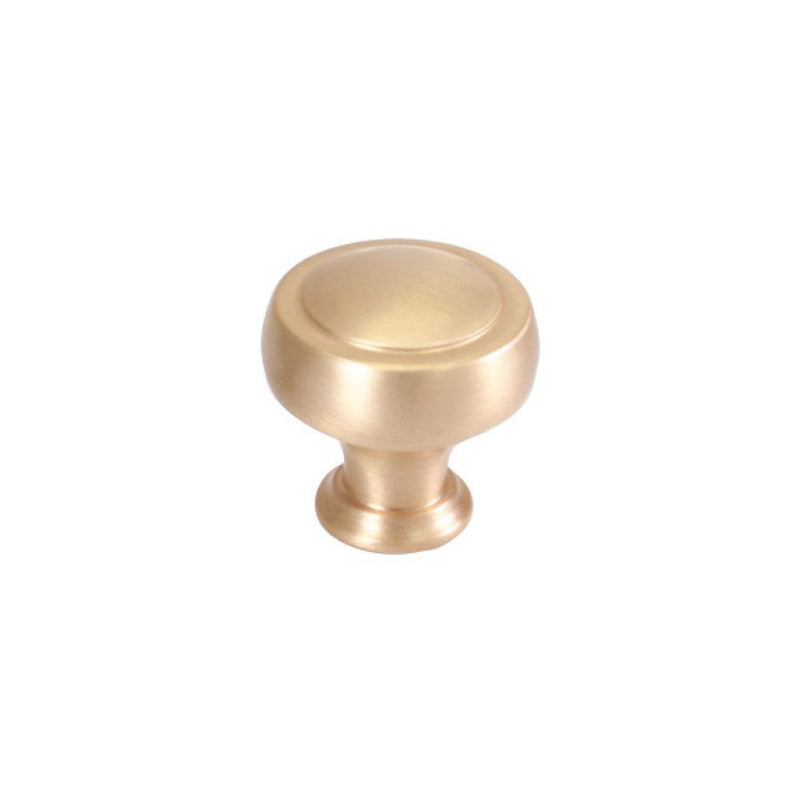 Momo Pellaro Round Knob 32mm Brushed Matt Brass