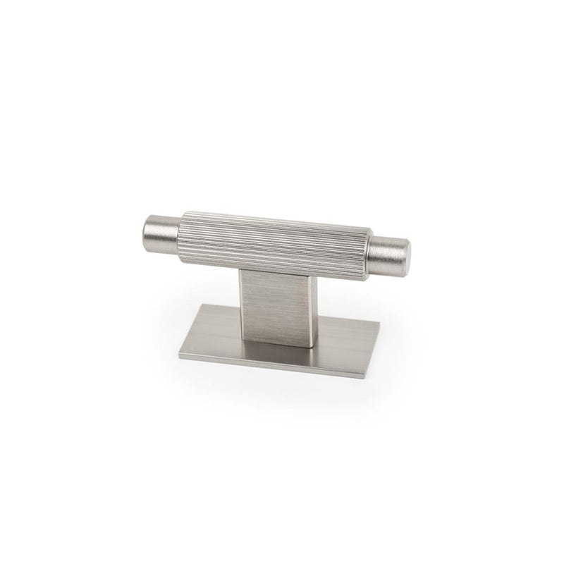 Momo Arpa T Knob And Backplate 70mm Dull Brushed Nickel