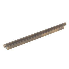 Momo Brighton 320mm Solid Brass Knurled Pull Handle Dark Brushed Brass