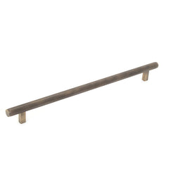 Momo Bellevue 416mm Solid Brass Knurled Appliance Pull Dark Brushed Brass