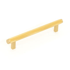 Momo Bellevue 160mm Solid Brass Knurled Bar Pull Brushed Satin Brass