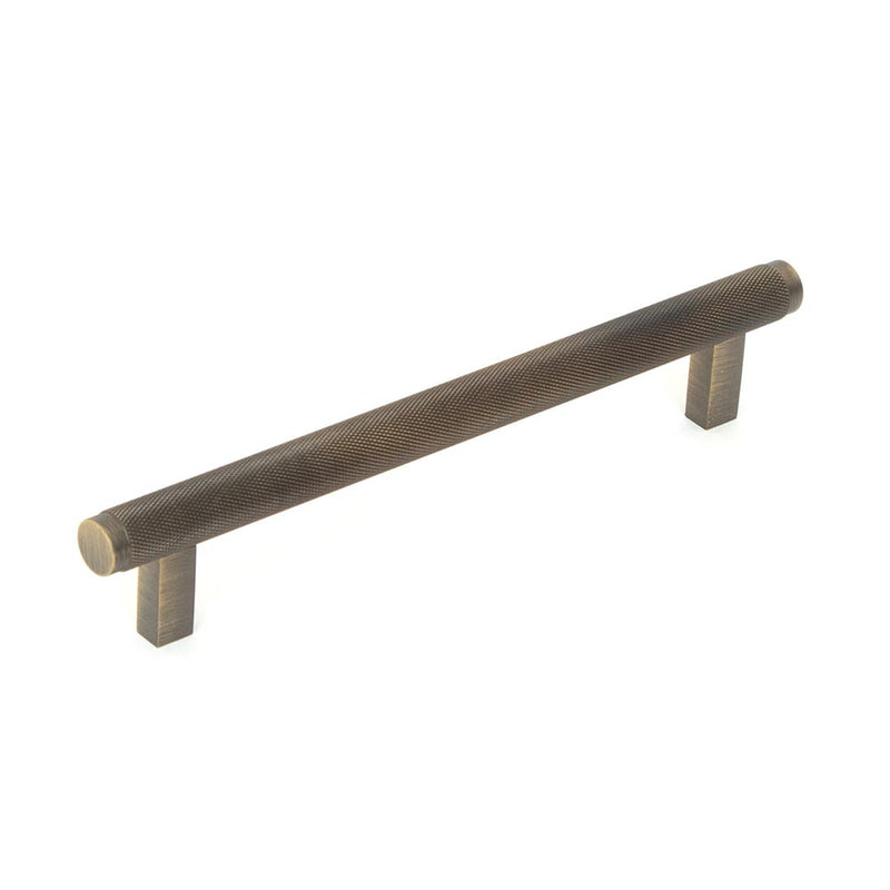 Momo Bellevue 160mm Solid Brass Knurled Bar Pull Dark Brushed Brass