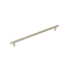 Momo Bellevue 320mm Solid Brass Knurled Bar Pull Dull Brushed Nickel