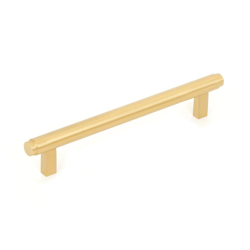 Momo Bellevue 160mm Solid Brass Plain Bar Pull Brushed Satin Brass